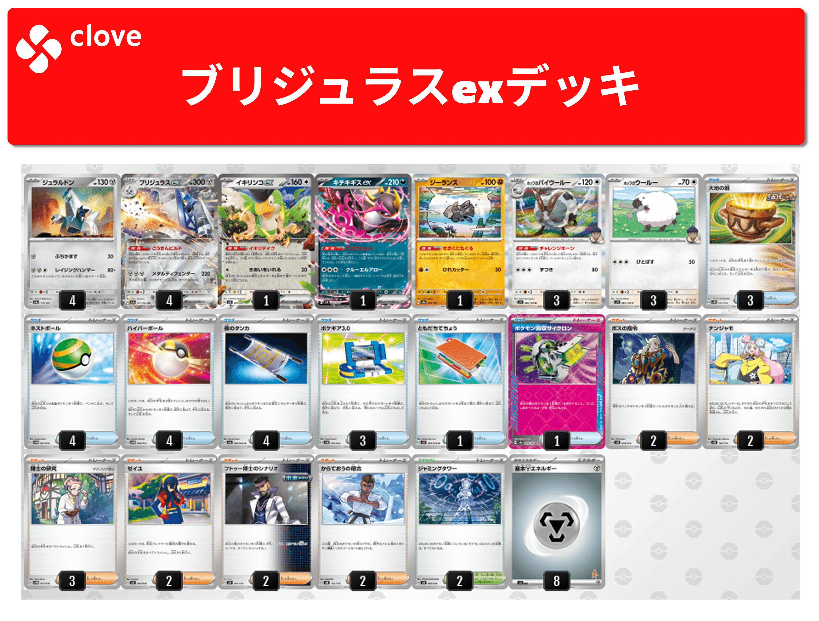 ブリジュラスexデッキ