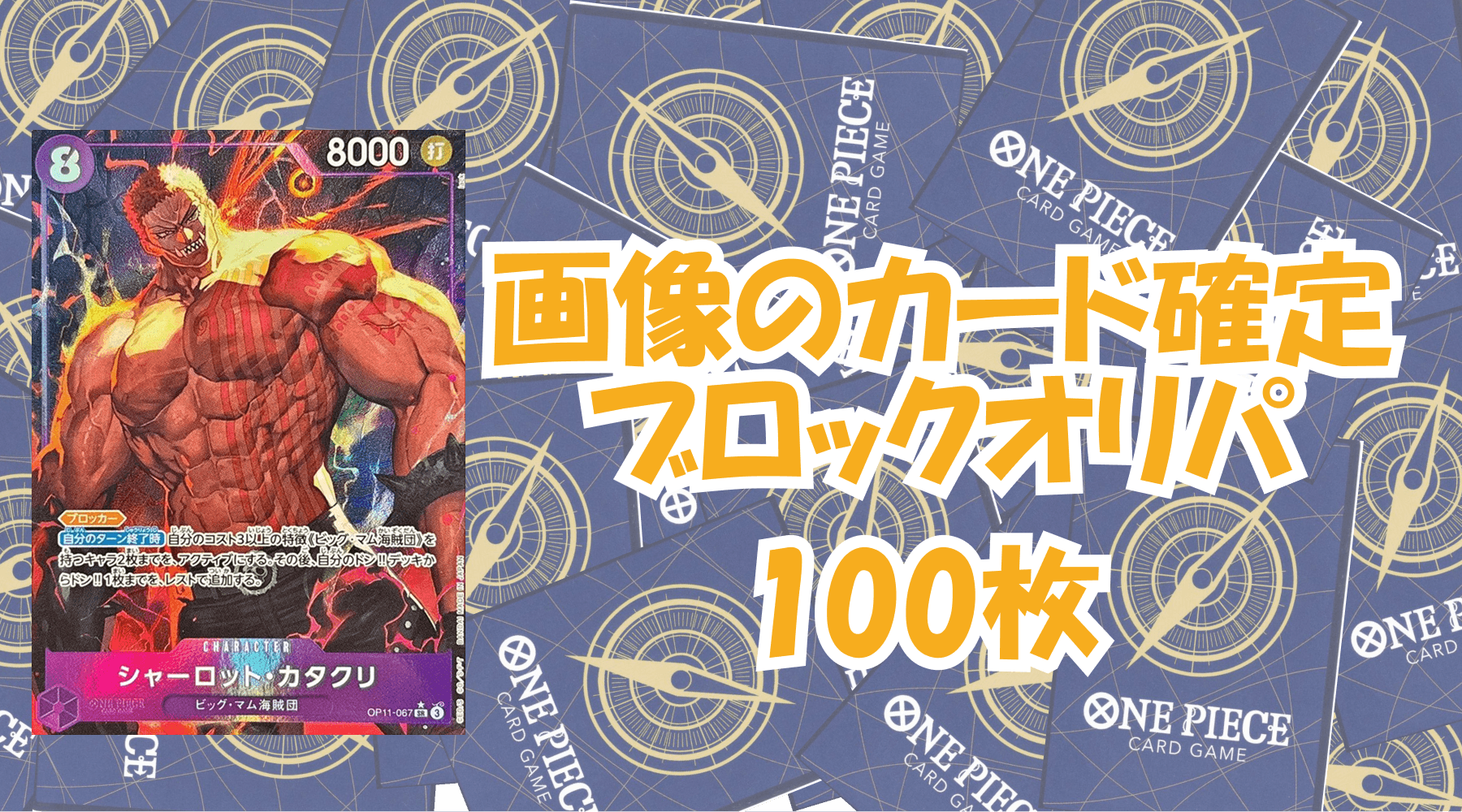 画像のカード確定!!2,500円ブロックオリパ No.8