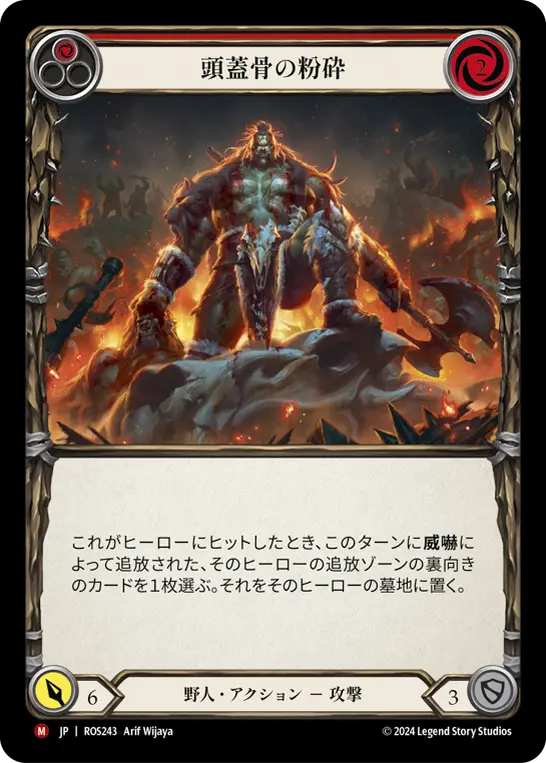 頭蓋骨の粉砕