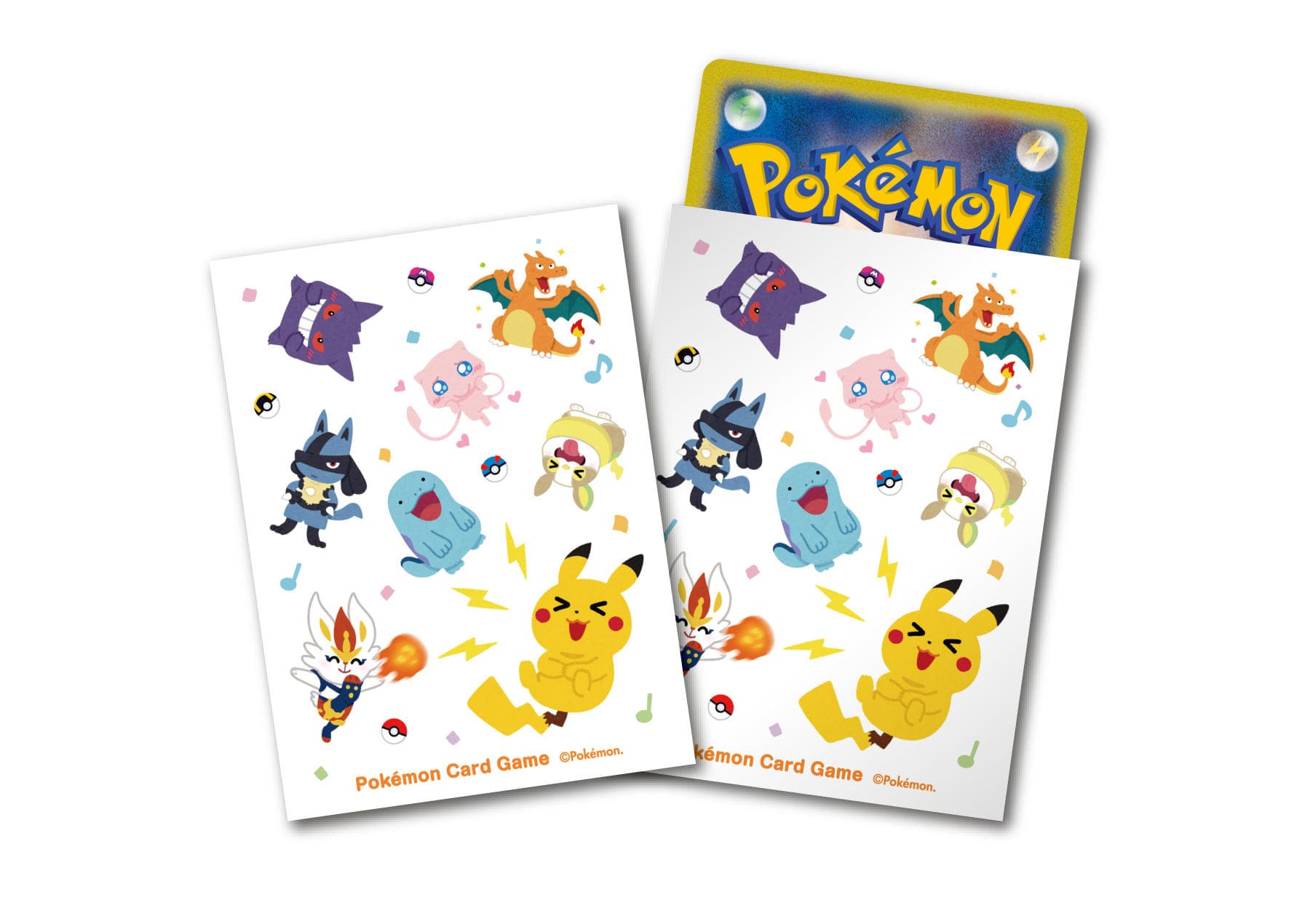 デッキシールド Pokémonぴかぴかフレンズ 総柄