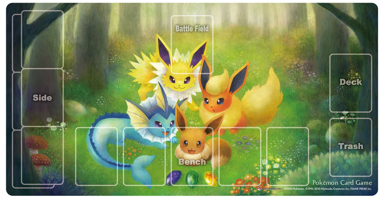 ラバープレイマット イーブイと進化 ｜ポケカシングルカード通販